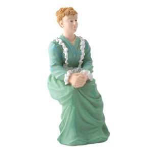 Victorian Lady Sitting Folded Hands