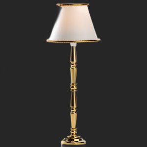 Floor Lamp With A Brass Stand