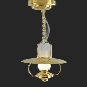 Gold Hanging Oil Light