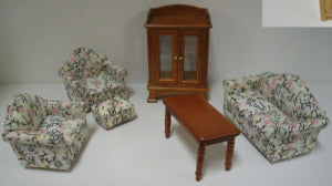 1:24 Lounge Room Furniture Set Oak
