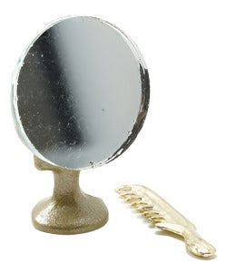Table Mirror & Comb