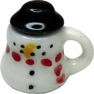 Snowman Mug With Hot Chocolate And Marshmallows