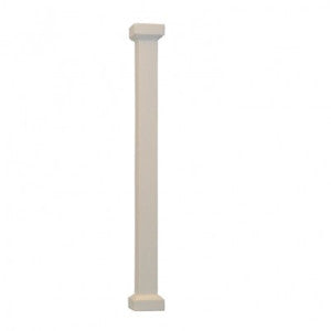 White Wood Square Pillar