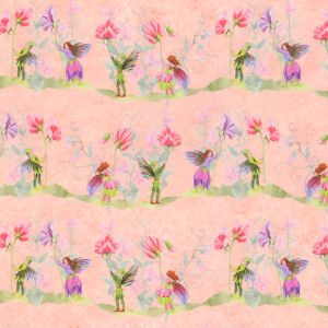 Fairies With Sweet pea's Wallpaper