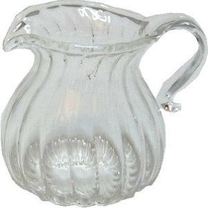 Ribbed Glass Jug