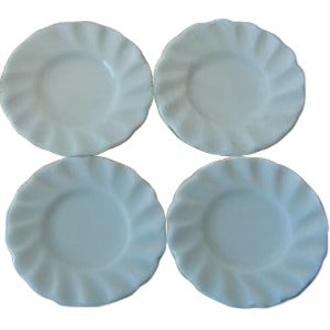 Side Plates Fluted Edge 4 Pcs