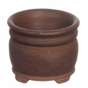 Small Round Pot Brown