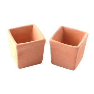 Set of 2 Terracotta Tree Pots