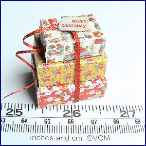 3 Christmas Boxes Kit Red And Yellow