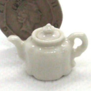White Fancy Teapot