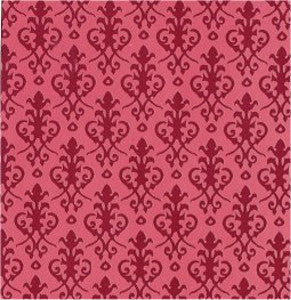Victorian Red On Red Wallpaper