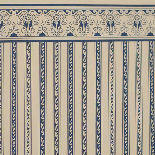Regency Blue Stripe Wallpaper