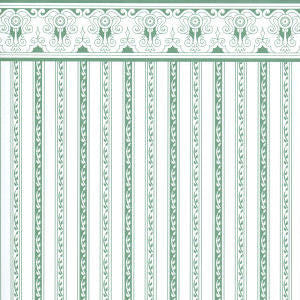 Regency Green Stripe Wallpaper