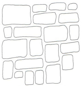 Stencil Sheet 'Random Brick'