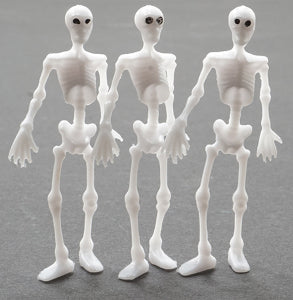 Skeletons 3 pcs 2'' High