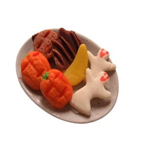 Plate of Halloween Biscuits
