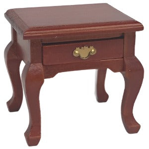 Bedside Table With Drawer Brown