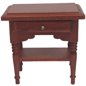 Bedside Table With Drawer Brown