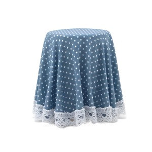 Skirted Table Blue Mini Dot