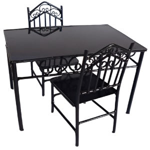 Black Wire Table And 2 Chairs