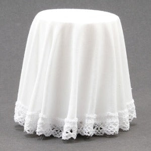 Skirted Table White