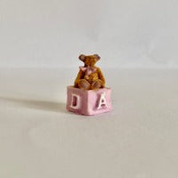 Bear On A Cube Pink