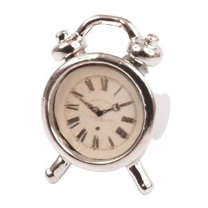 Silver Alarm Clock