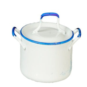 White Cooking Pot With Lid