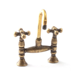 Antique Brass Mixer Tap – The Little Doll House