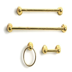 Towel Rack Set Brass 4pc