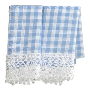Tea Towels Blue Gingham