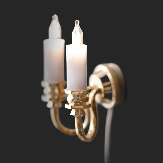 2 Arm Candle Wall Light