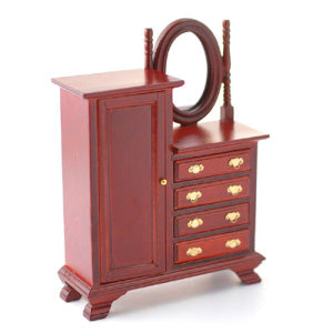 Combination Wardrobe Mahogany