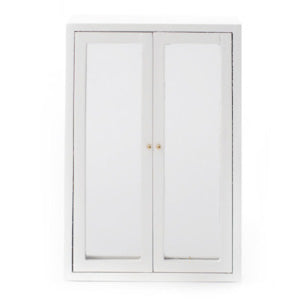 White Mirror Front Wardrobe