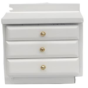 Bedside Table White