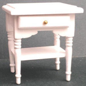 Bedside table With Drawer White