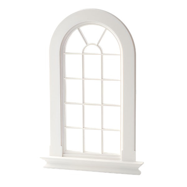 White Plastic Arch Window